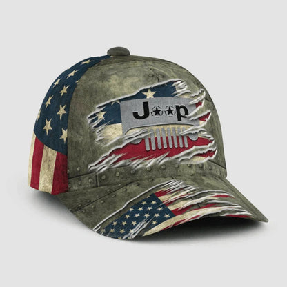 Casquette Jeep Camo Flag pour hommes et femmes V57