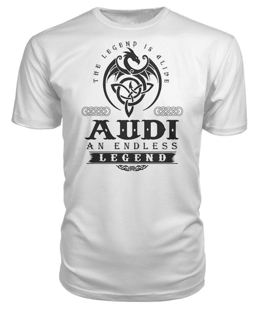 T-SHIRT unisexe haut de gamme AUDI UNE LÉGENDE SANS FIN