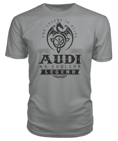 T-SHIRT unisexe haut de gamme AUDI UNE LÉGENDE SANS FIN