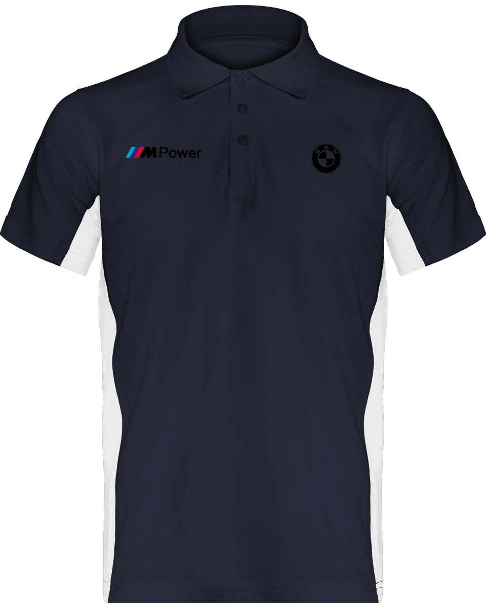 BMW Polo Bicolore Herren Flag