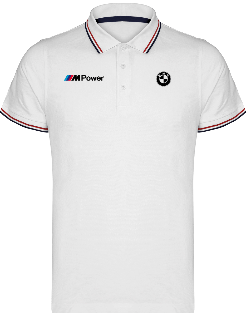 BMW Polo Shirt Maille Piquées 2 bandes