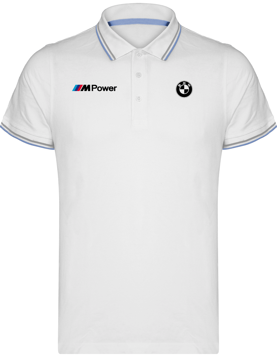 BMW Polo Shirt Maille Piquées 2 bandes