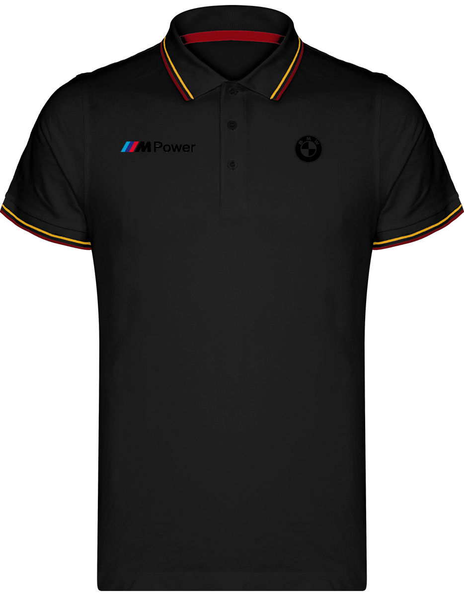 BMW Polo Shirt Maille Piquées 2 bandes