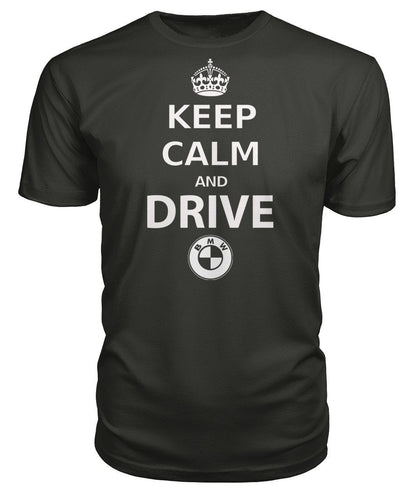 KEEP CALM AND DRIVE BMW Premium Unisex Tee