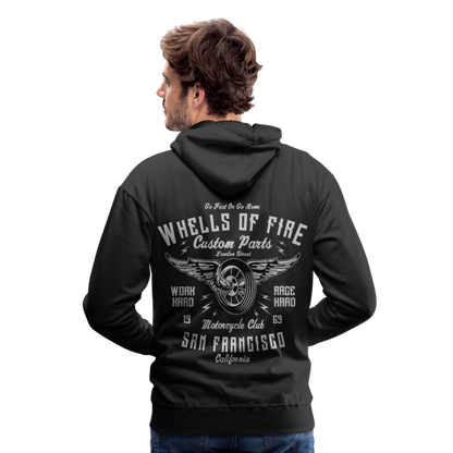 Wheels of fire Motorcycle Club Men’s Premium Hoodie - black