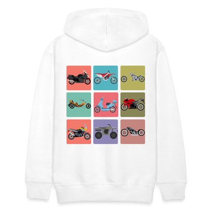 Motorcycles Men’s Premium Hoodie - white