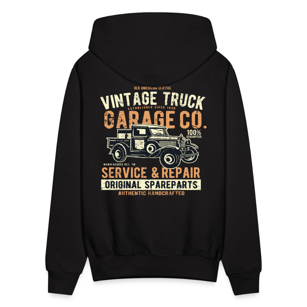 Vintage truck Cars Men's Hoodie - black