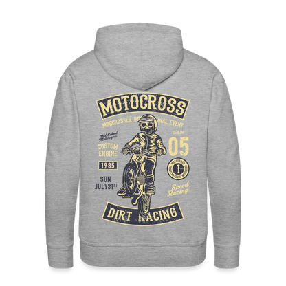 Motocross design Motorcycle Men’s Premium Hoodie - heather grey