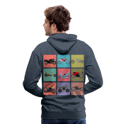 Motorcycles Men’s Premium Hoodie - heather denim