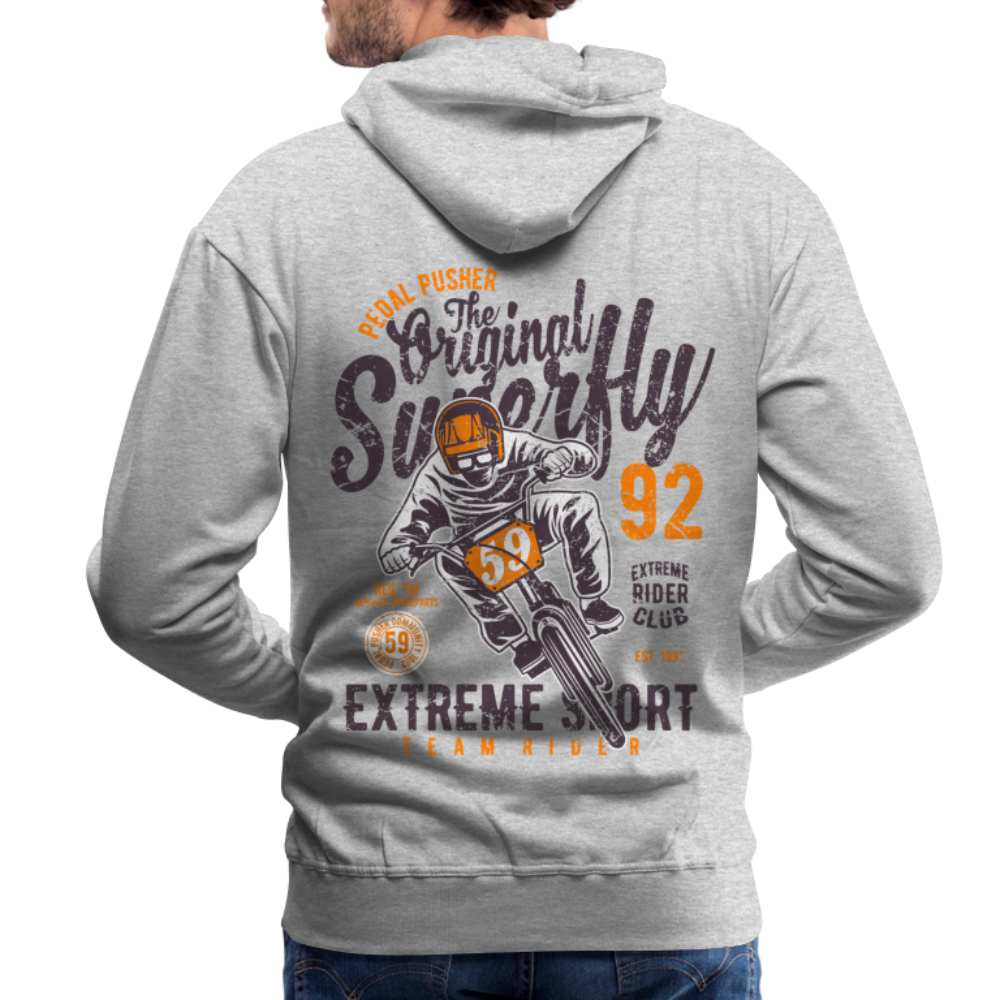 Pedal Pusher Extreme Sport Men’s Premium Hoodie - heather grey