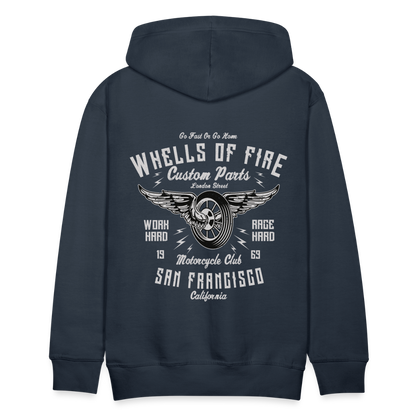 Wheels of fire Motorcycle Club Men’s Premium Hoodie - navy