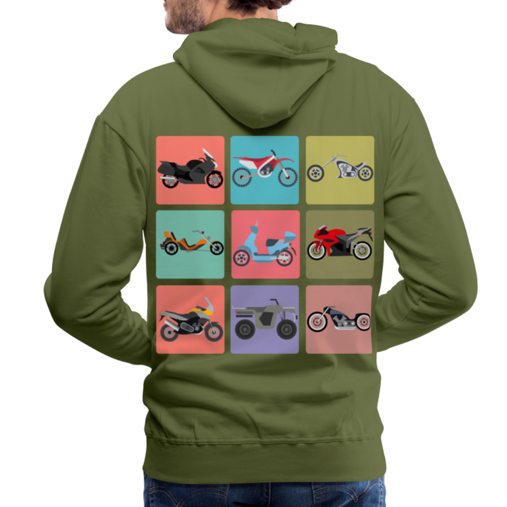 Motorcycles Men’s Premium Hoodie - olive green