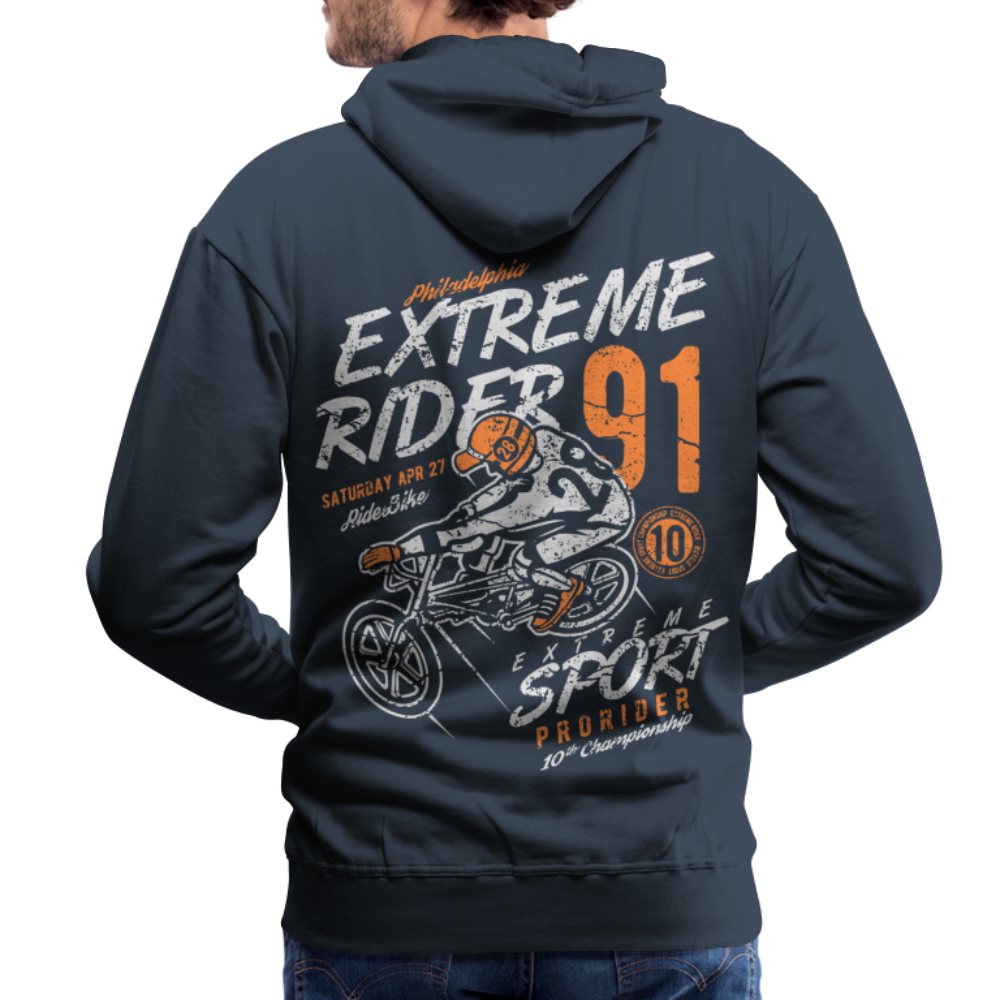 Extremerider Motorcycle Men’s Premium Hoodie - navy