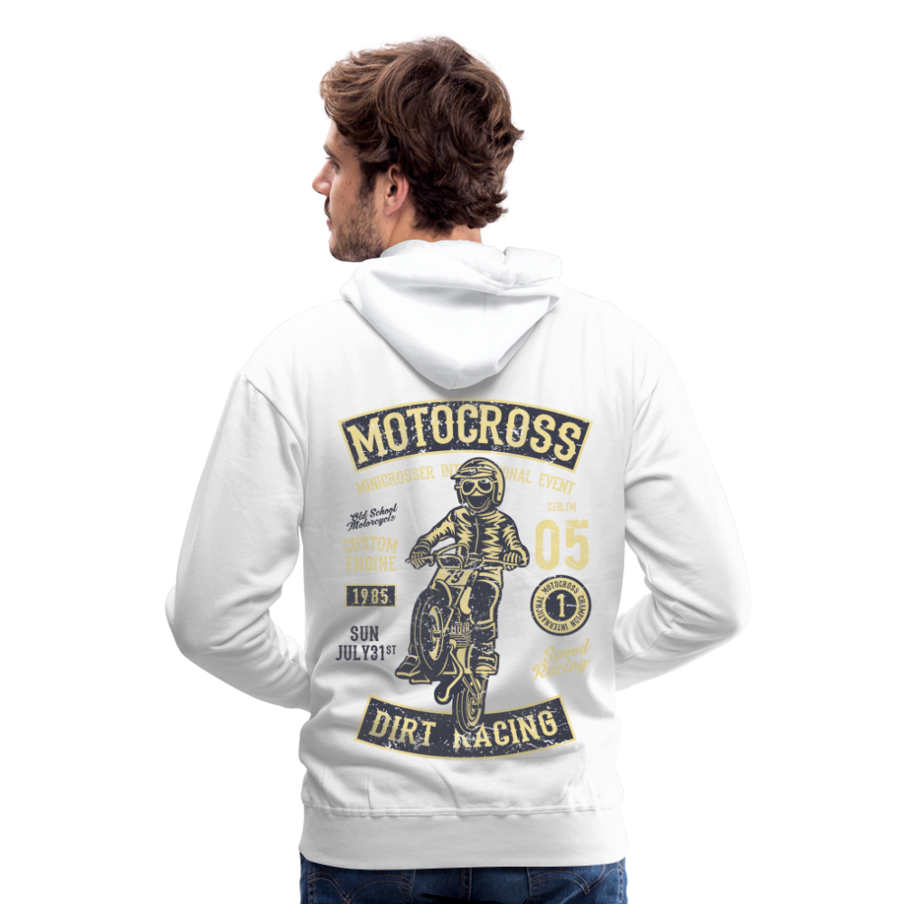 Motocross design Motorcycle Men’s Premium Hoodie - white