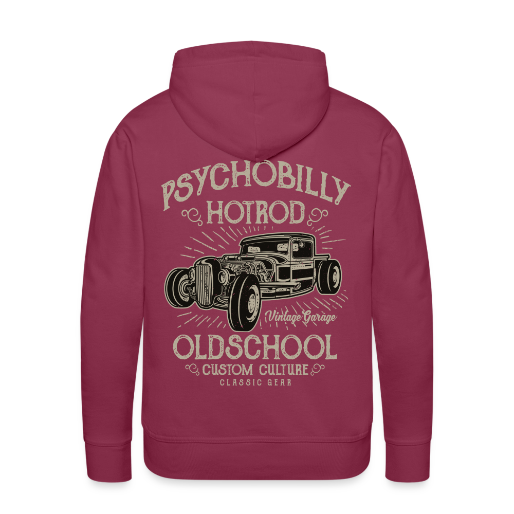 Psychobilly hotrod Men’s Premium Hoodie - bordeaux