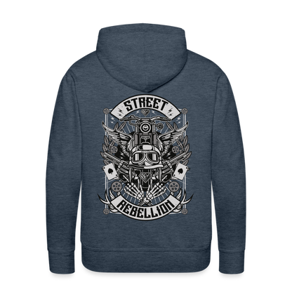 Street Rebellion Men’s Premium Hoodie - heather denim