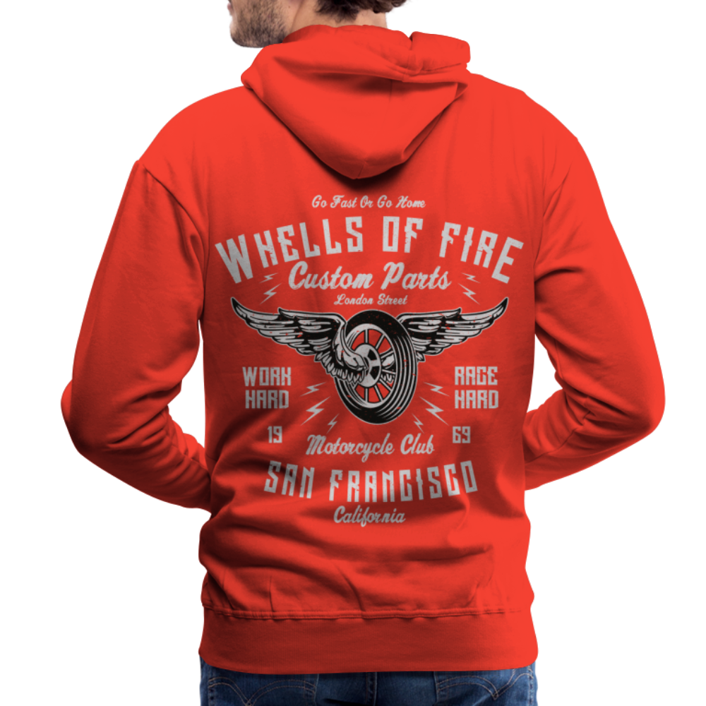 Wheels of fire Motorcycle Club Men’s Premium Hoodie - red