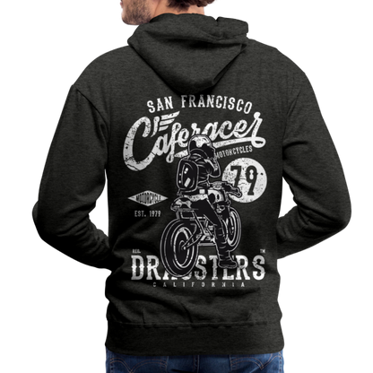 Motorcycle San Francisco Caferacer Men’s Premium Hoodie - charcoal grey