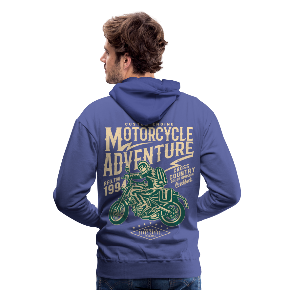 Motorcycle Adventure Men’s Premium Hoodie - royal blue