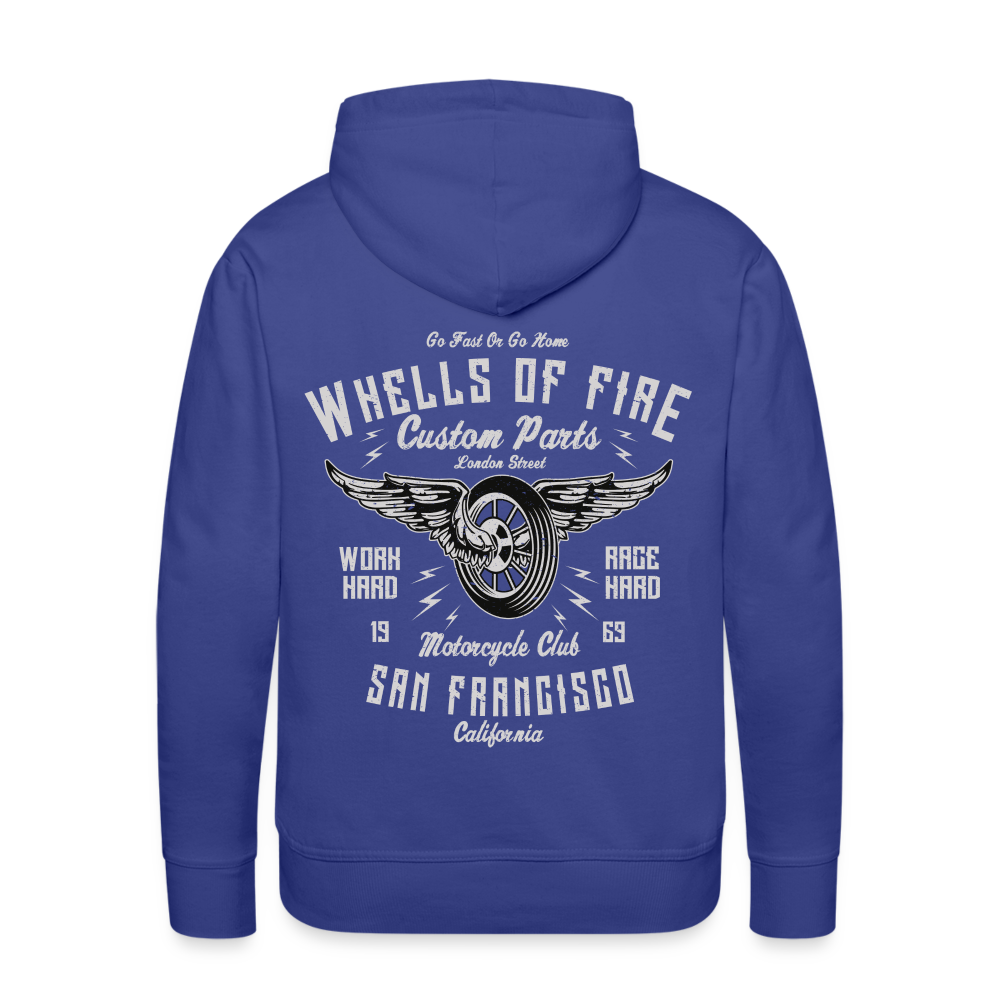 Wheels of fire Motorcycle Club Men’s Premium Hoodie - royal blue