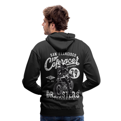 Motorcycle San Francisco Caferacer Men’s Premium Hoodie - black