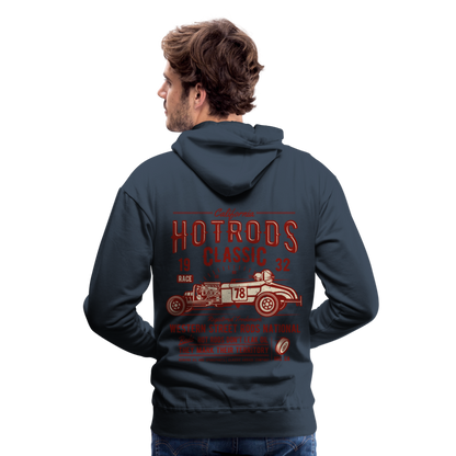 Hot Rods Race Classic Men’s Premium Hoodie - navy