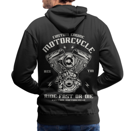 Ride Fast or Die Motorcycle Men’s Premium Hoodie - black