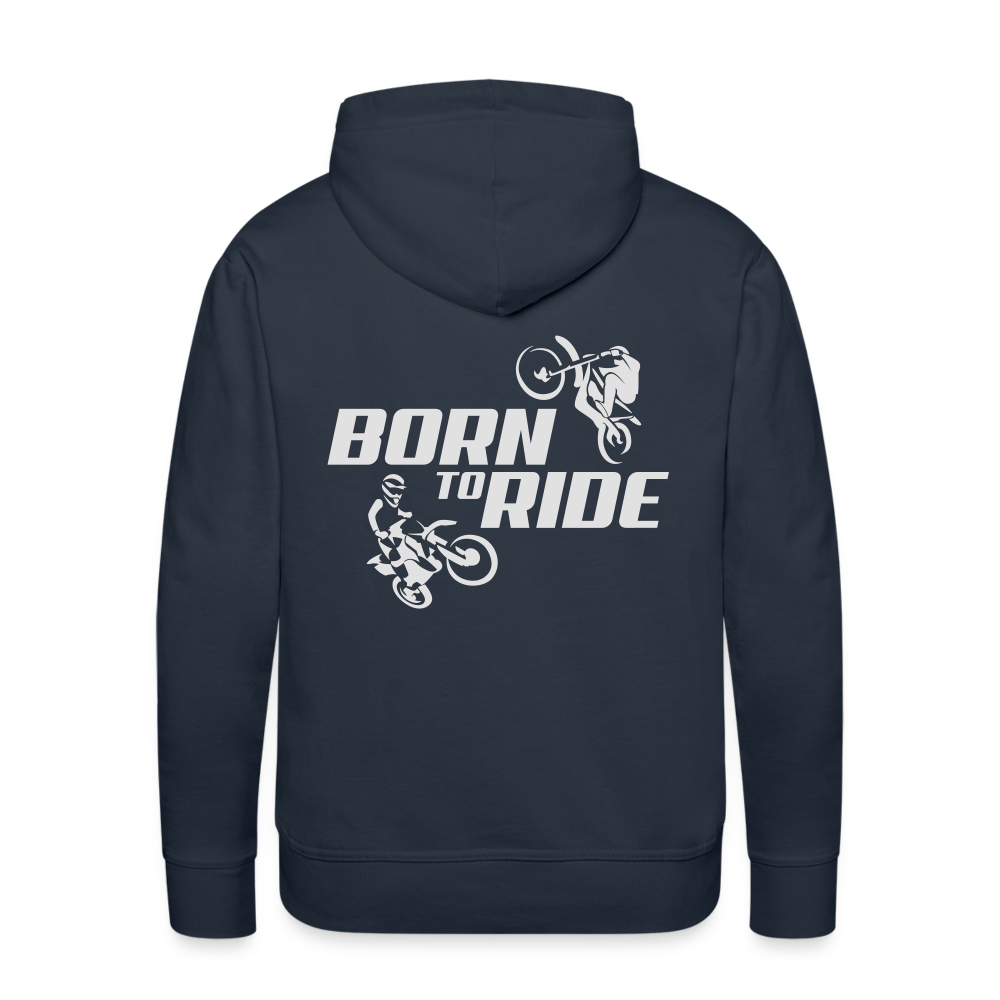 Born to Ride Motocross Men’s Premium Hoodie - navy