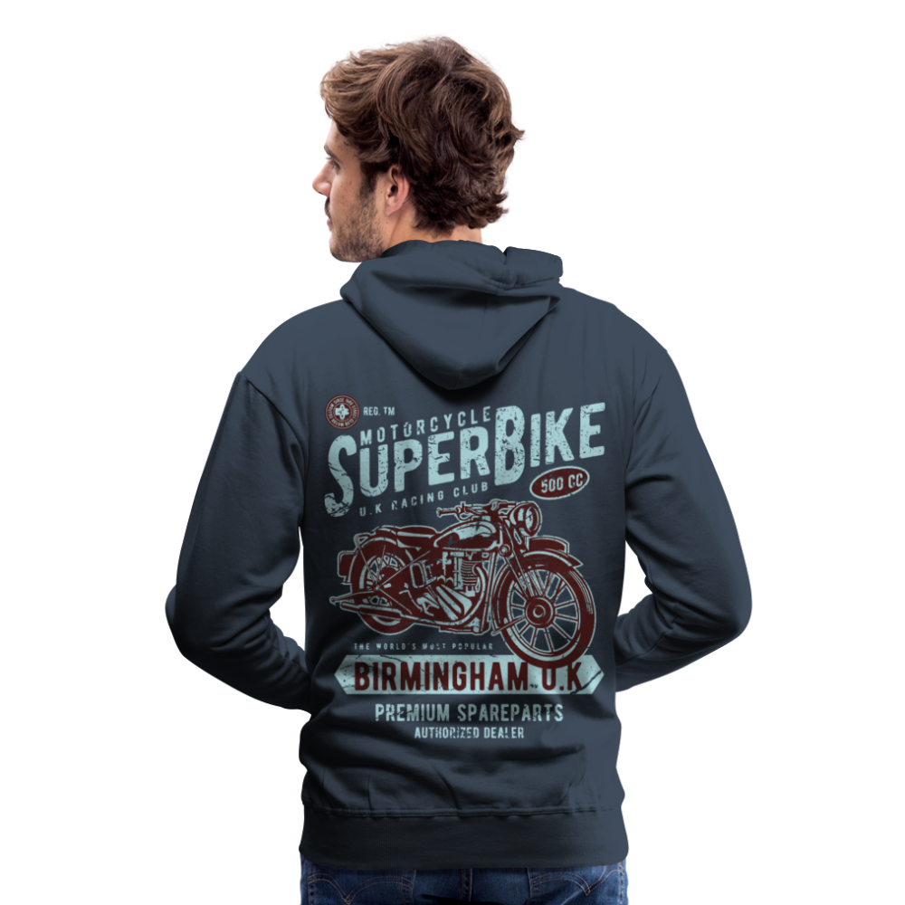 Super Bike Motorcycle Men’s Premium Hoodie - navy