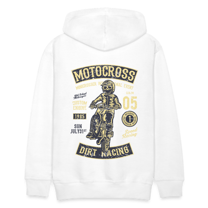 Motocross design Motorcycle Men’s Premium Hoodie - white