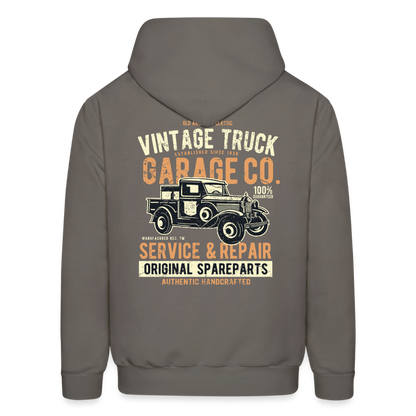 Vintage truck Cars Men's Hoodie - asphalt gray