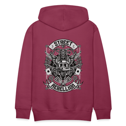 Street Rebellion Men’s Premium Hoodie - bordeaux