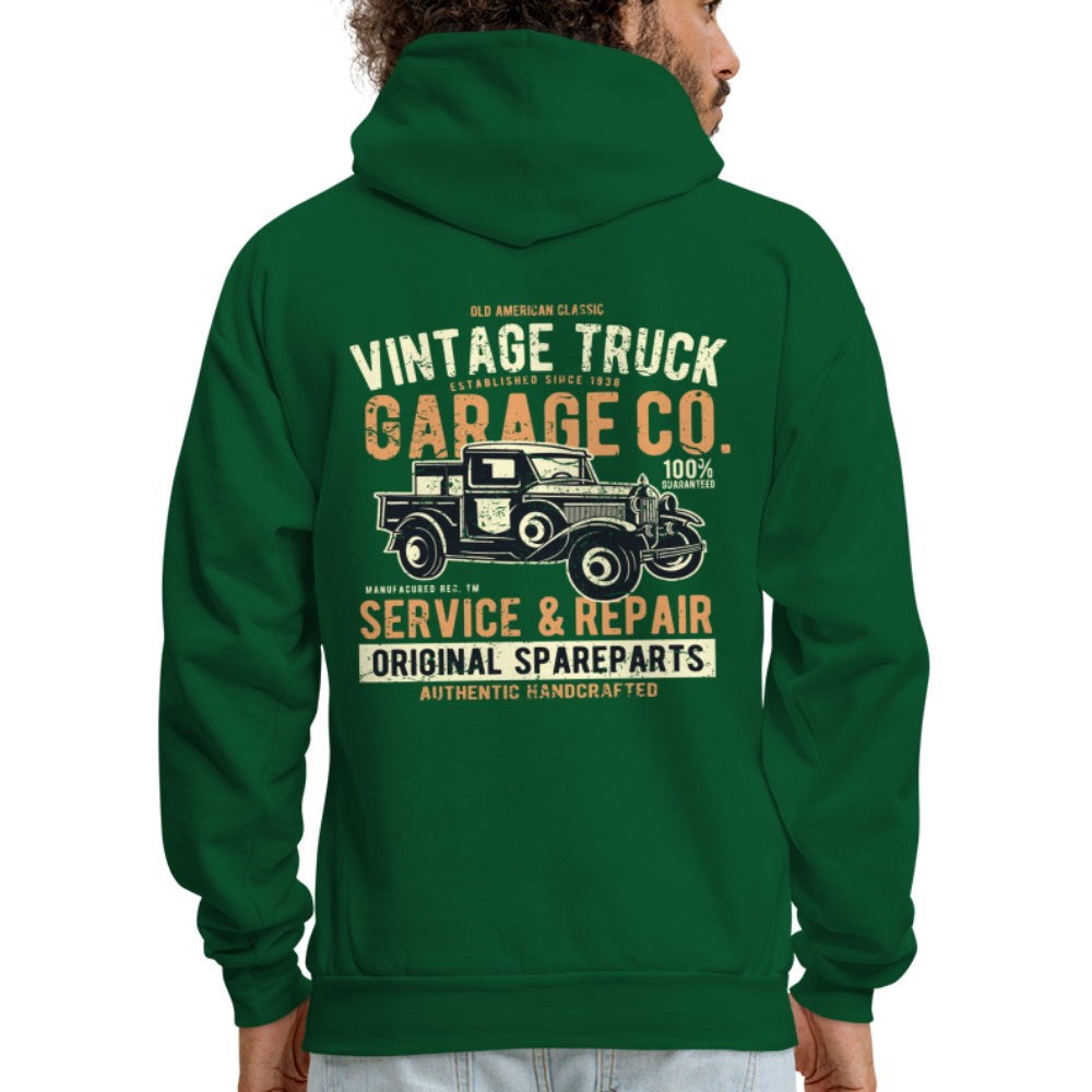 Vintage truck Cars Men's Hoodie - forest green