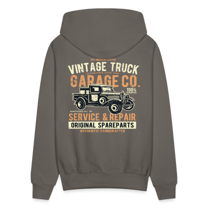 Vintage truck Cars Men's Hoodie - asphalt gray