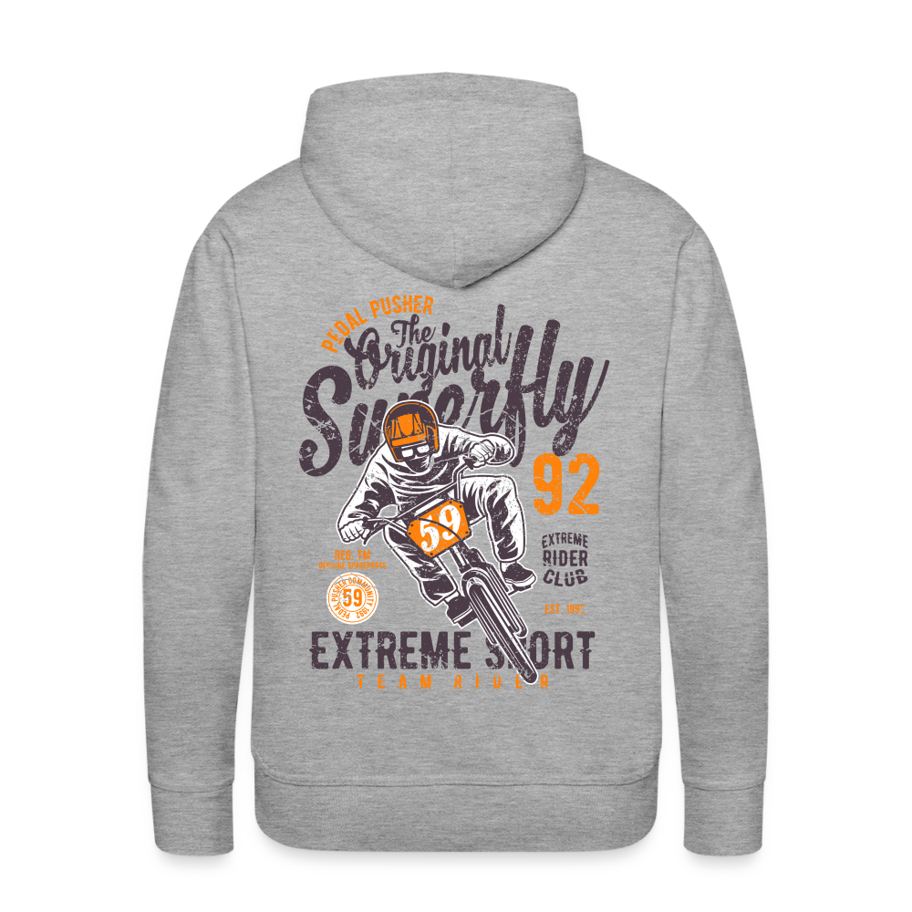 Pedal Pusher Extreme Sport Men’s Premium Hoodie - heather grey