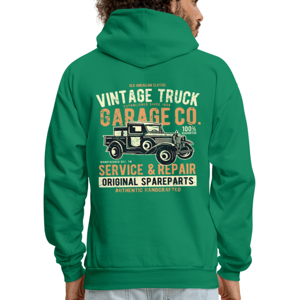 Vintage truck Cars Men's Hoodie - kelly green