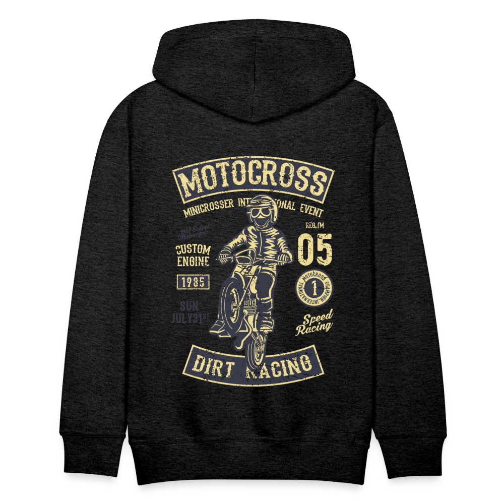 Motocross design Motorcycle Men’s Premium Hoodie - charcoal grey