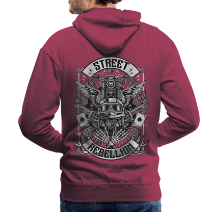 Street Rebellion Men’s Premium Hoodie - bordeaux