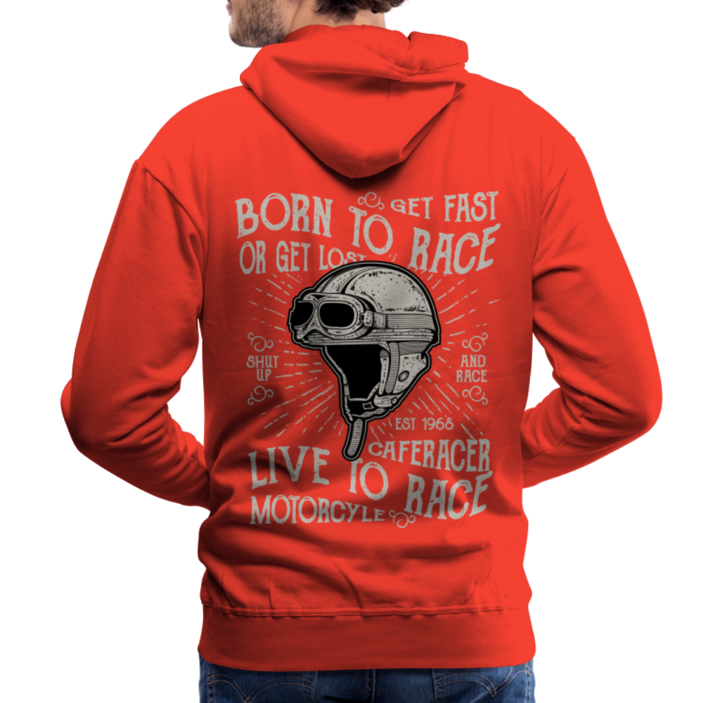 Born to Race Car's Men’s Premium Hoodie - red