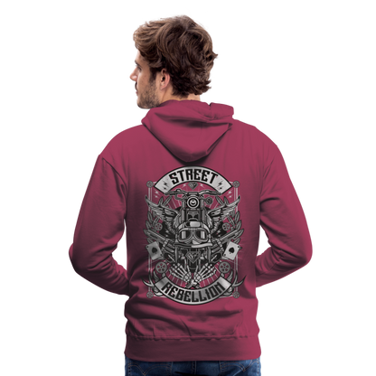 Street Rebellion Men’s Premium Hoodie - bordeaux