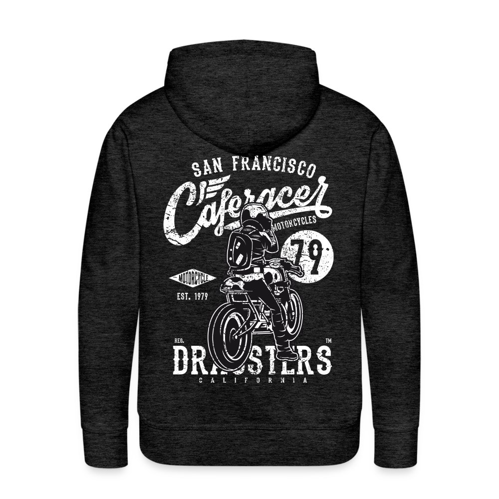 Motorcycle San Francisco Caferacer Men’s Premium Hoodie - charcoal grey