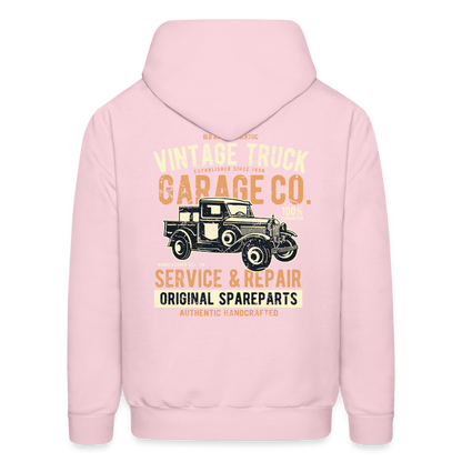 Vintage truck Cars Men's Hoodie - pale pink