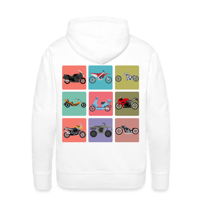 Motorcycles Men’s Premium Hoodie - white