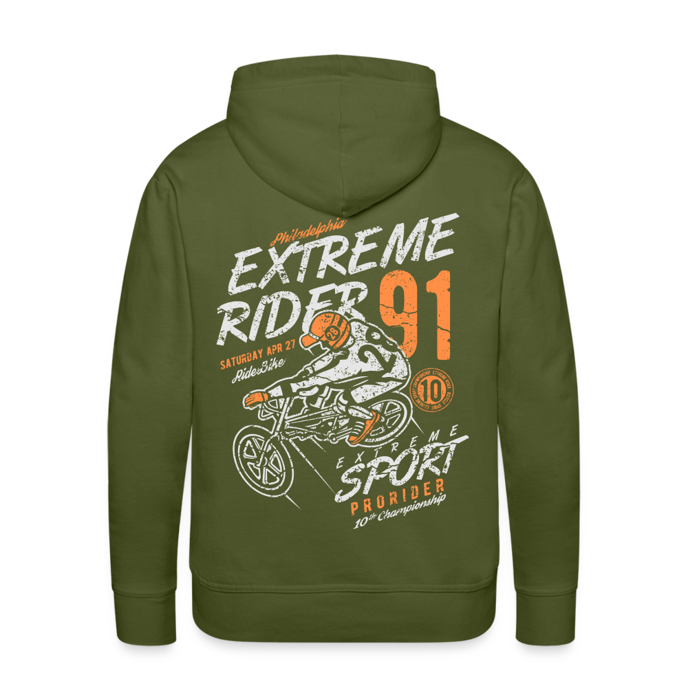 Extremerider Motorcycle Men’s Premium Hoodie - olive green