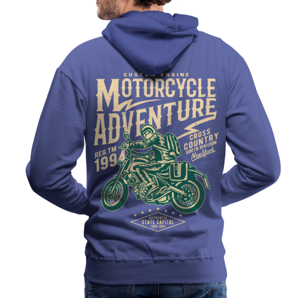 Motorcycle Adventure Men’s Premium Hoodie - royal blue