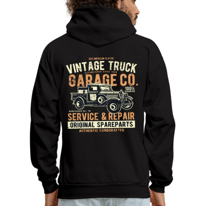 Vintage truck Cars Men's Hoodie - black