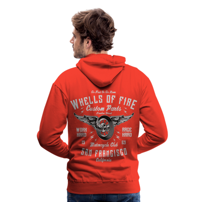 Wheels of fire Motorcycle Club Men’s Premium Hoodie - red