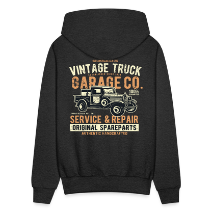 Vintage truck Cars Men's Hoodie - charcoal grey