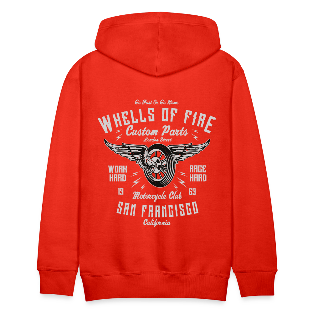 Wheels of fire Motorcycle Club Men’s Premium Hoodie - red