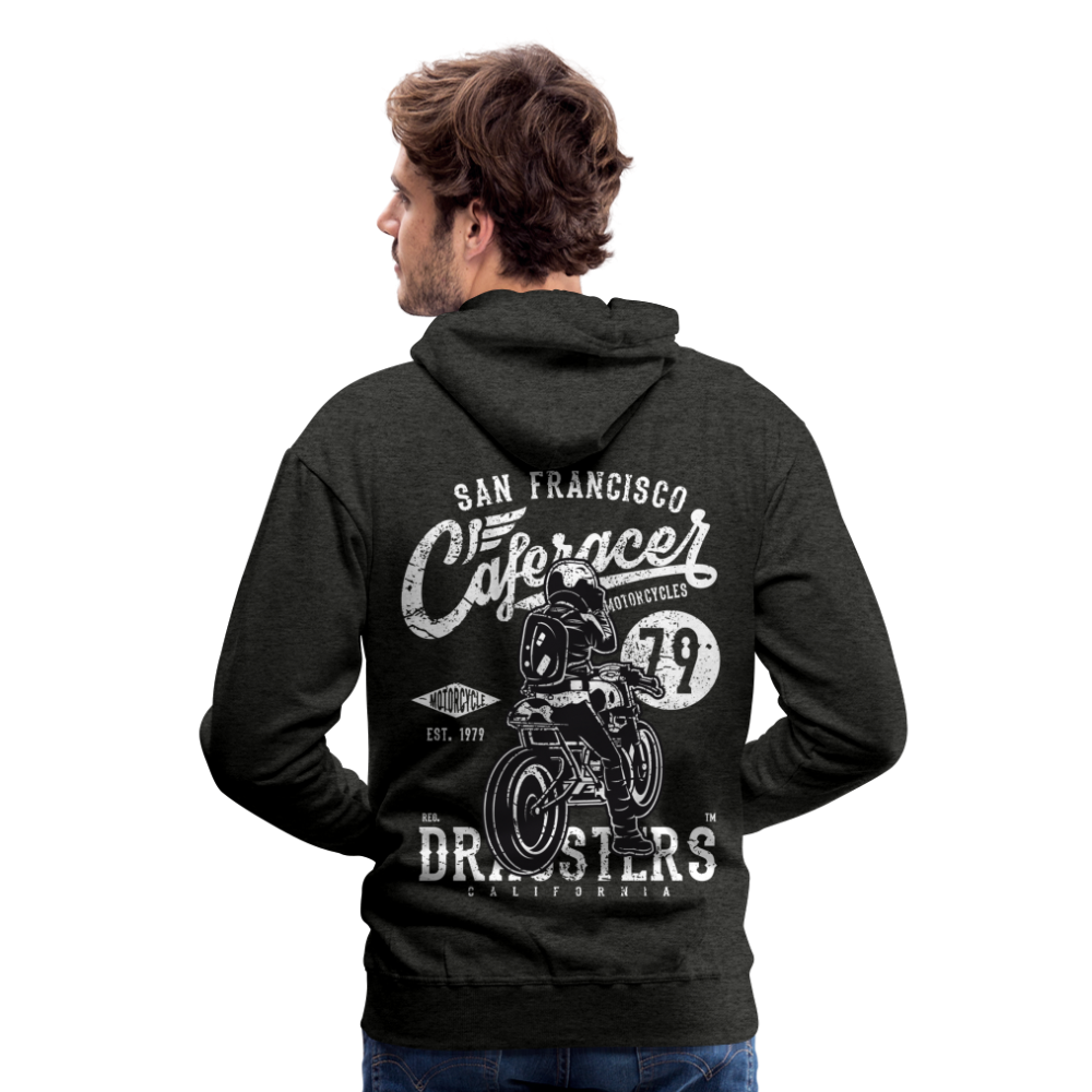 Motorcycle San Francisco Caferacer Men’s Premium Hoodie - charcoal grey